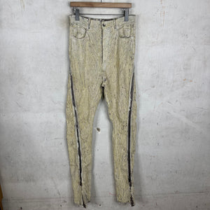Rick Owens Painted Banana Bolan Jeans
