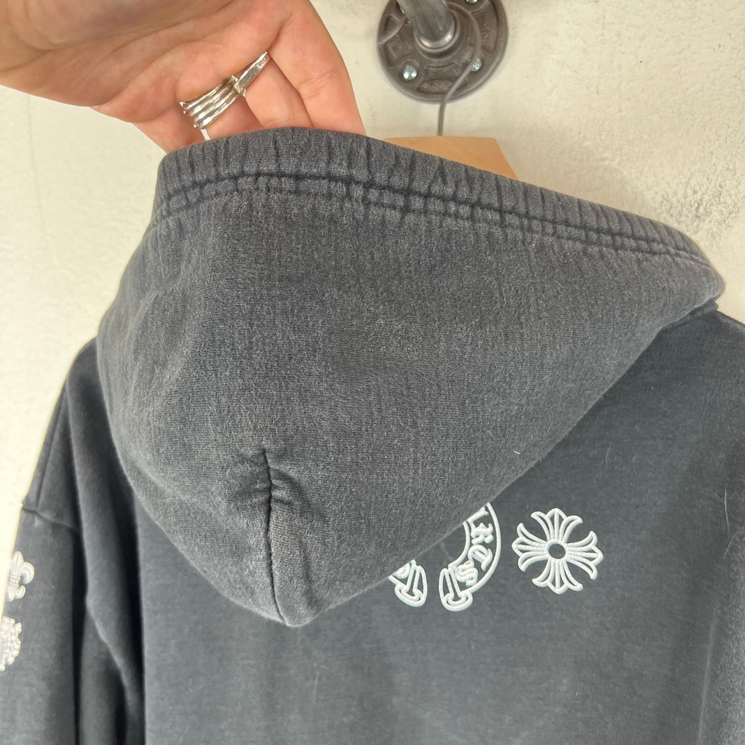 Chrome Hearts Eyechart Zip-Up Hoodie