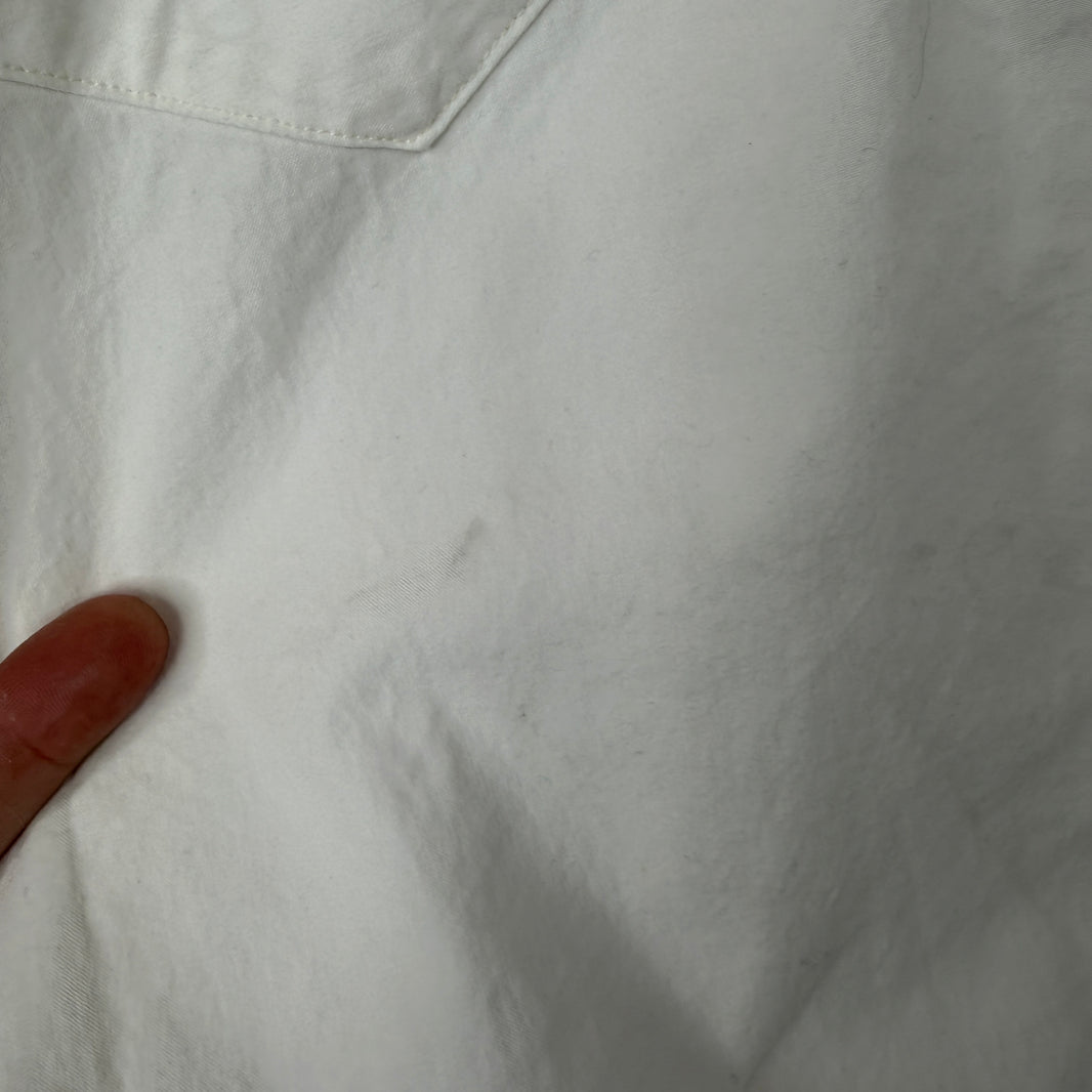 RRL White Pearl Snap Button Up Western Shirt