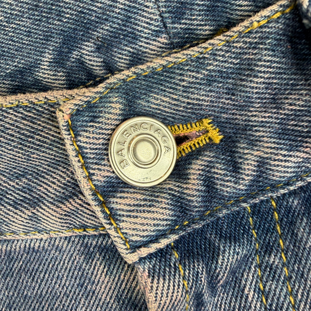 Balenciaga Tinted Blue 5 Pocket Jeans