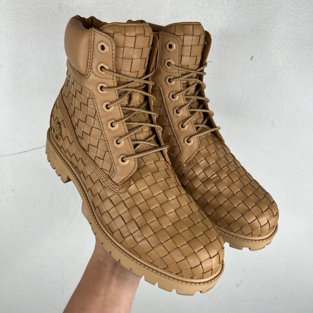 Timberland Beige Premium Quilted 6 Inch Boots