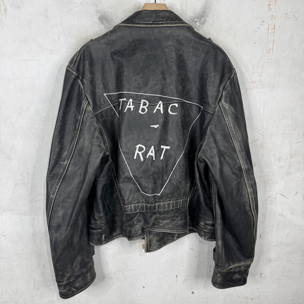 ERD Tabac Rat Leather Perfecto Jacket