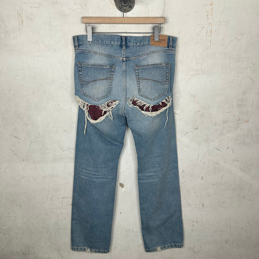 Balenciaga Blue Boxer Distressed Jeans