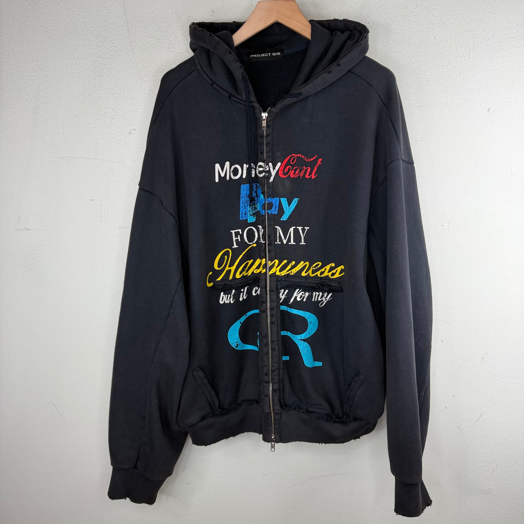 Project GR Money Cant Pay Zip-Up Hoodie