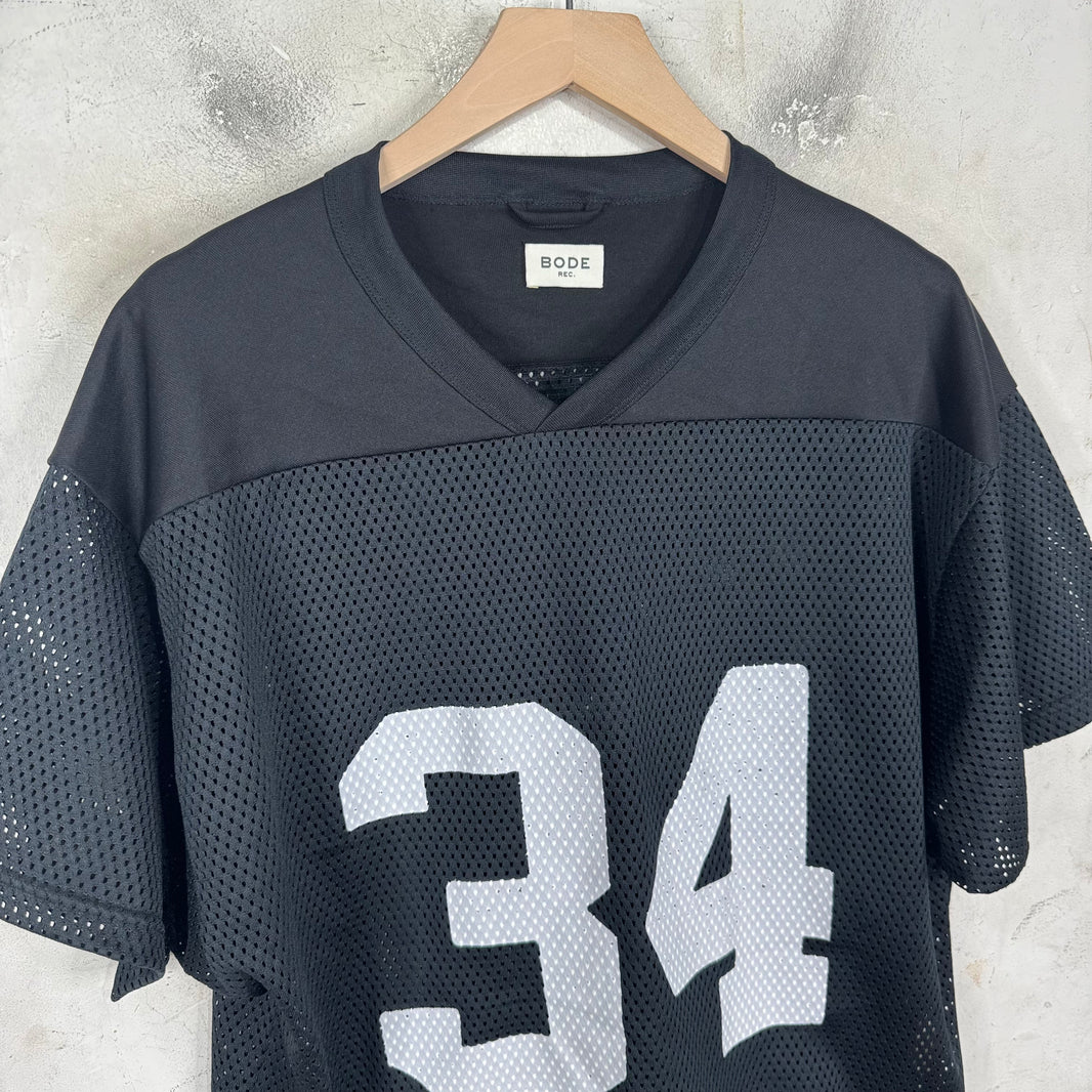 Bode Black Mesh Football Jersey