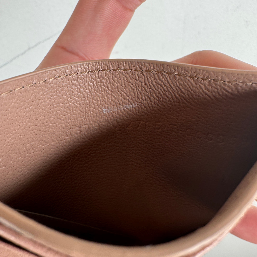 Balenciaga Blush Metal B Card Holder