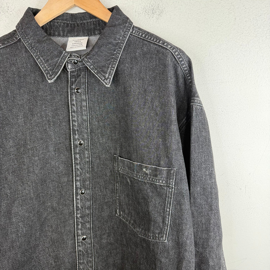 Vetements Denim Snap Button Jacket