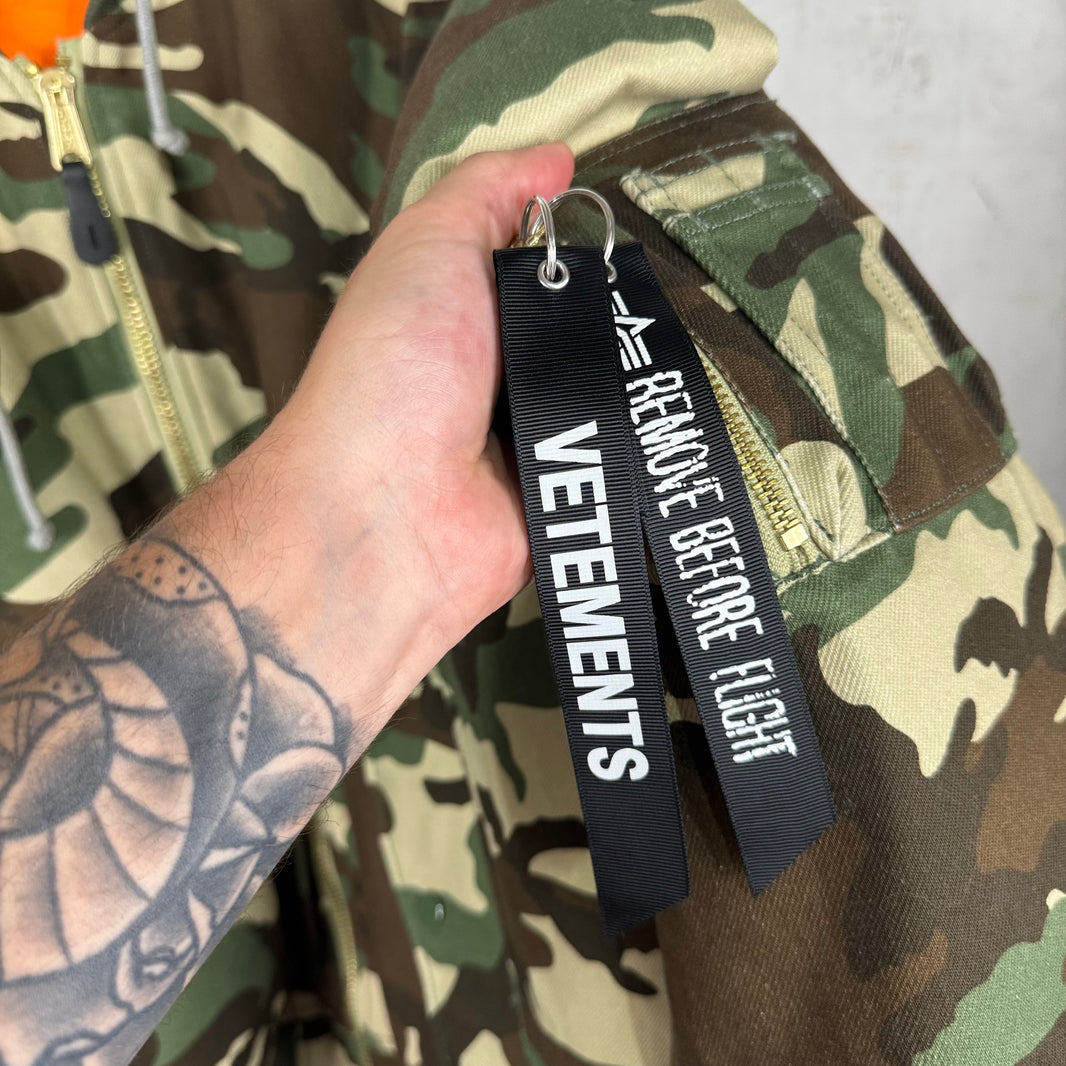 Vetements x Alpha Industries Camo Bomber
