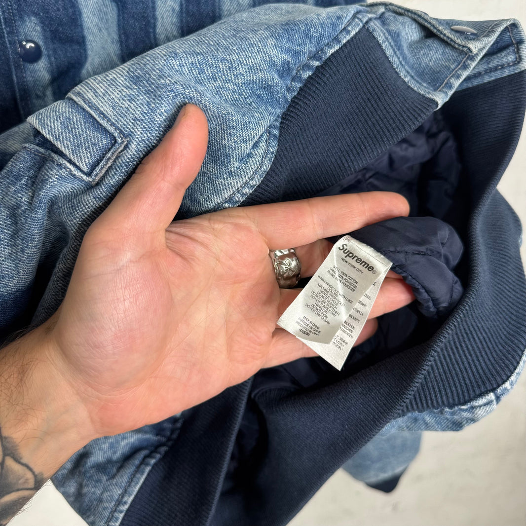 Supreme Knockout Blue Denim Bomber