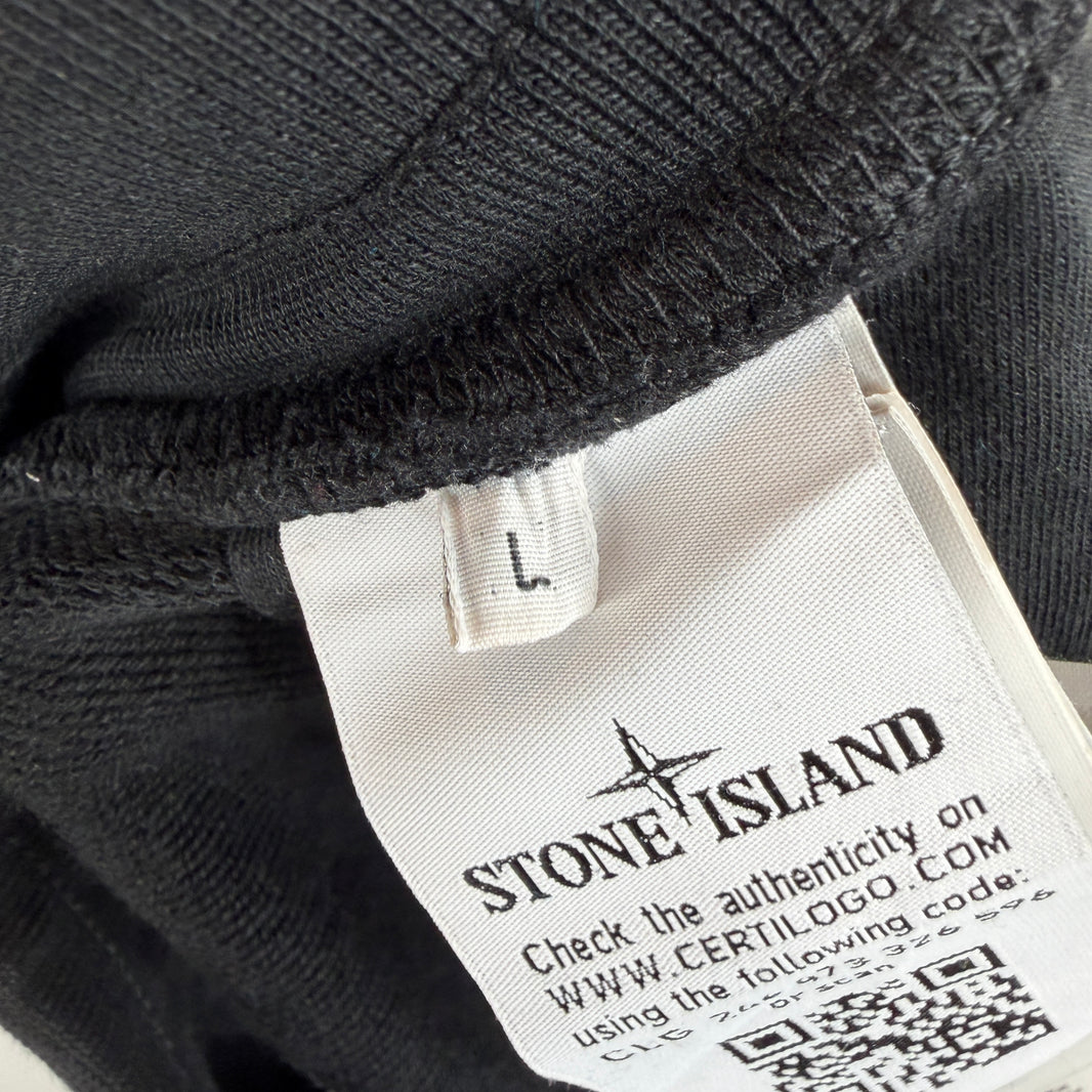 Stone Island Black Cargo Jogger Sweatpants