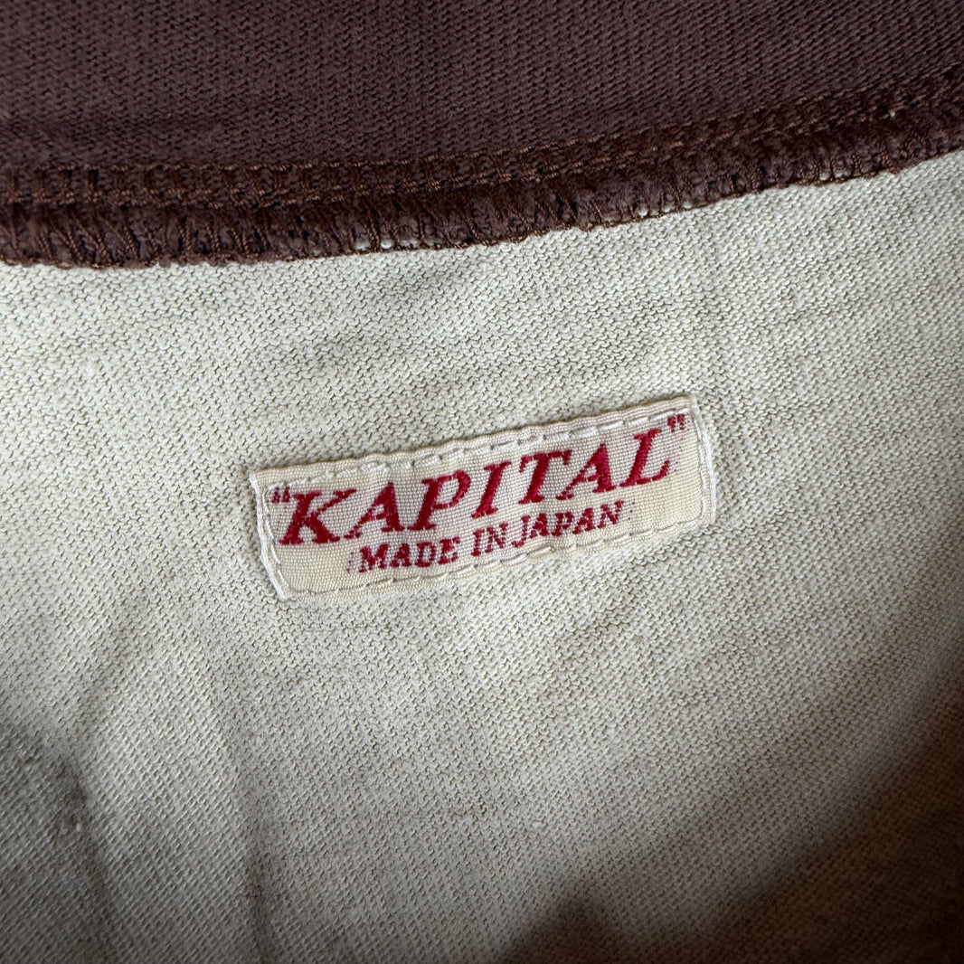 Kapital V Neck Life Scherzo T-Shirt