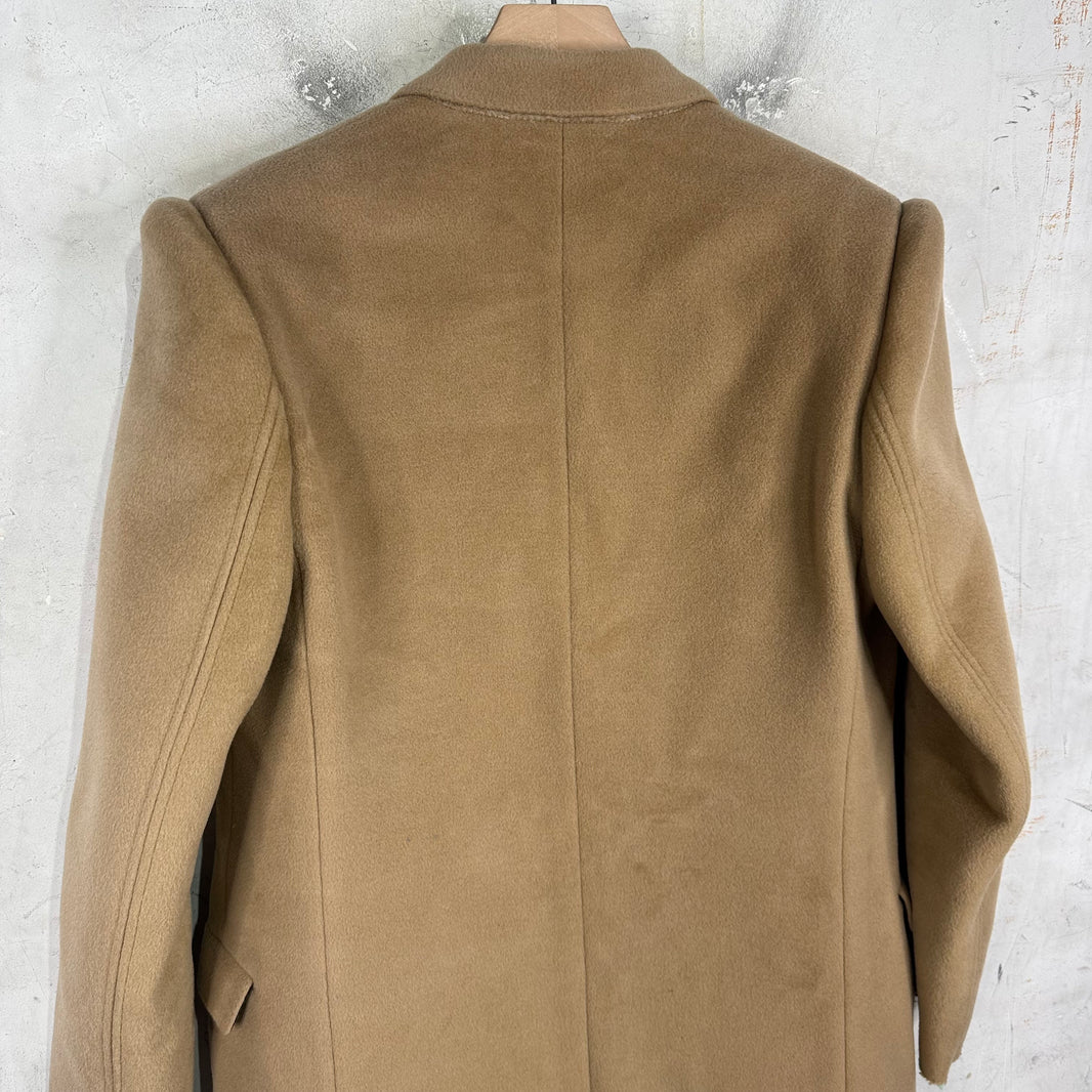 Balenciaga Wool YE24 Padded Shoulder Long Coat