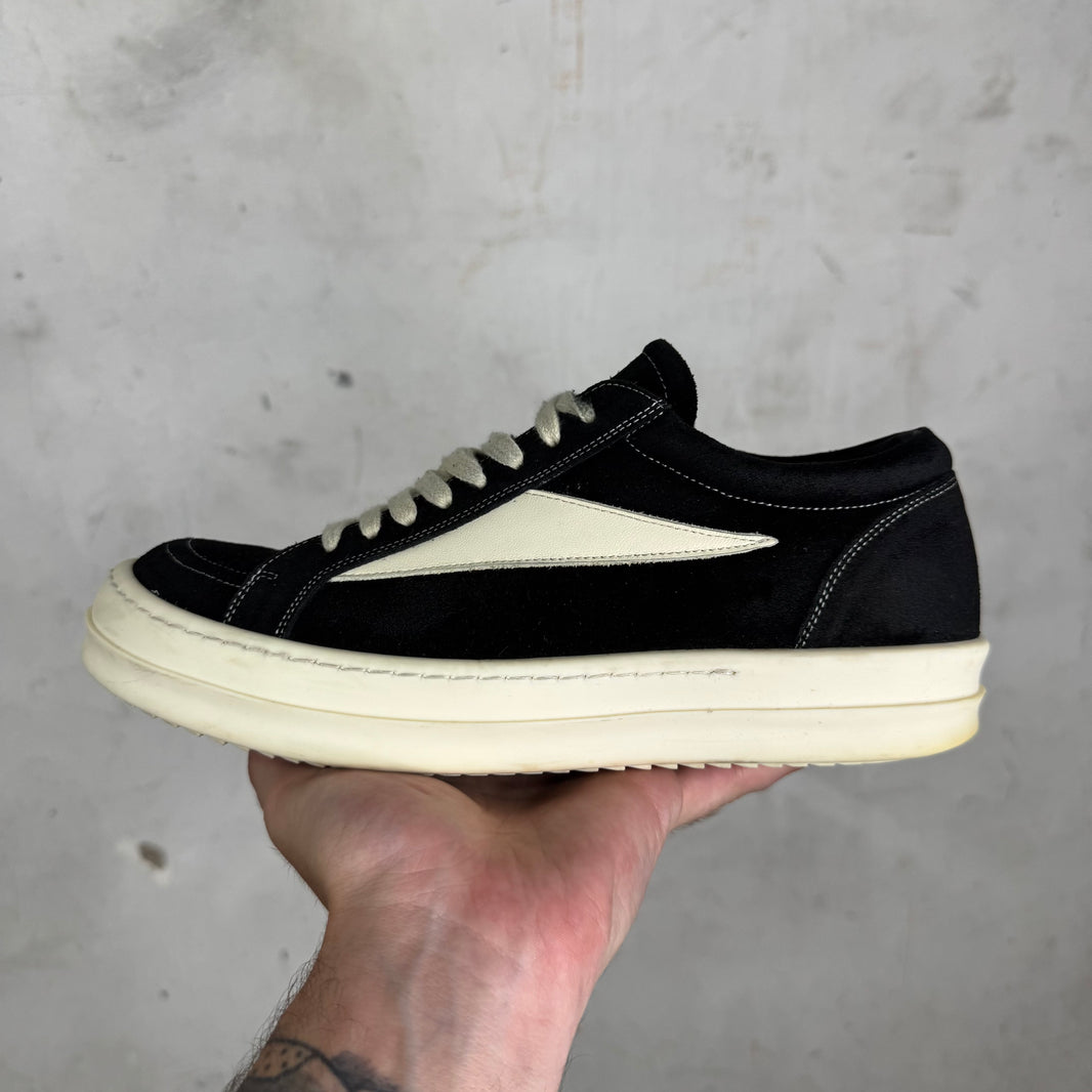 Rick Owens Black Suede Vans