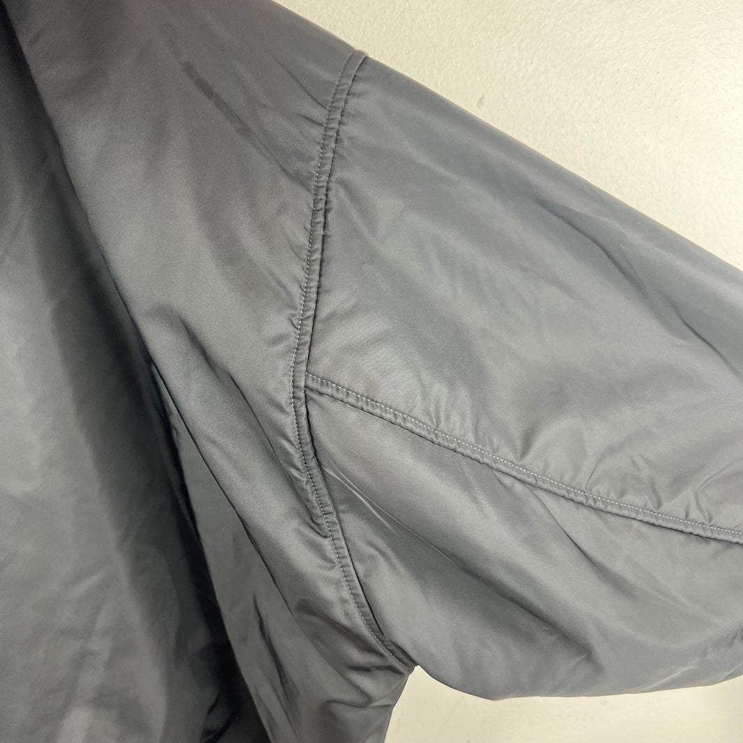Balenciaga Faux Fur Hooded Bomber Jacket