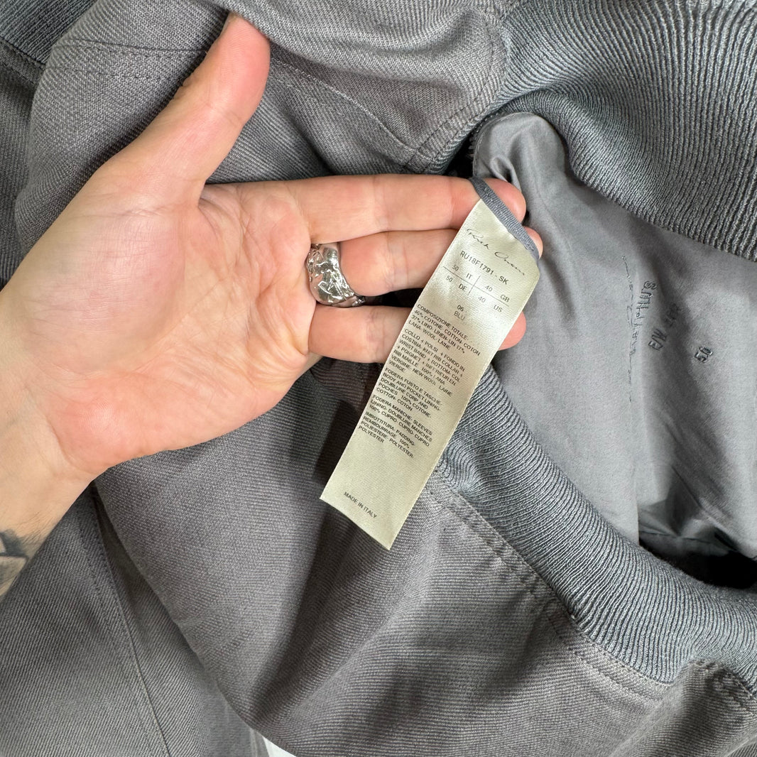 Rick Owens Sisyphus Blu Canvas Bomber