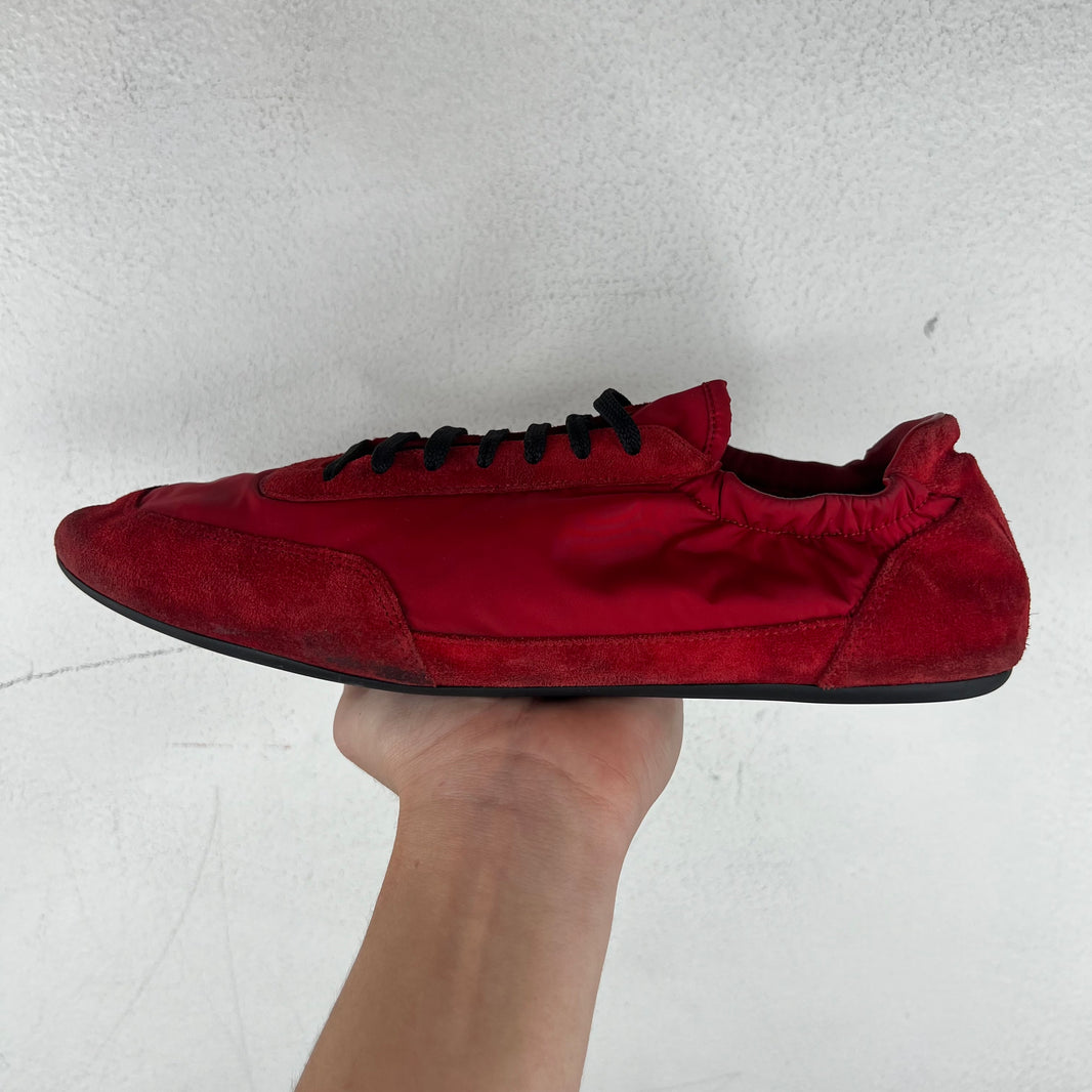 Prada Red Collapse Sneakers