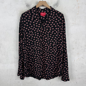 Supreme Pink Daisy Print LS Shirt