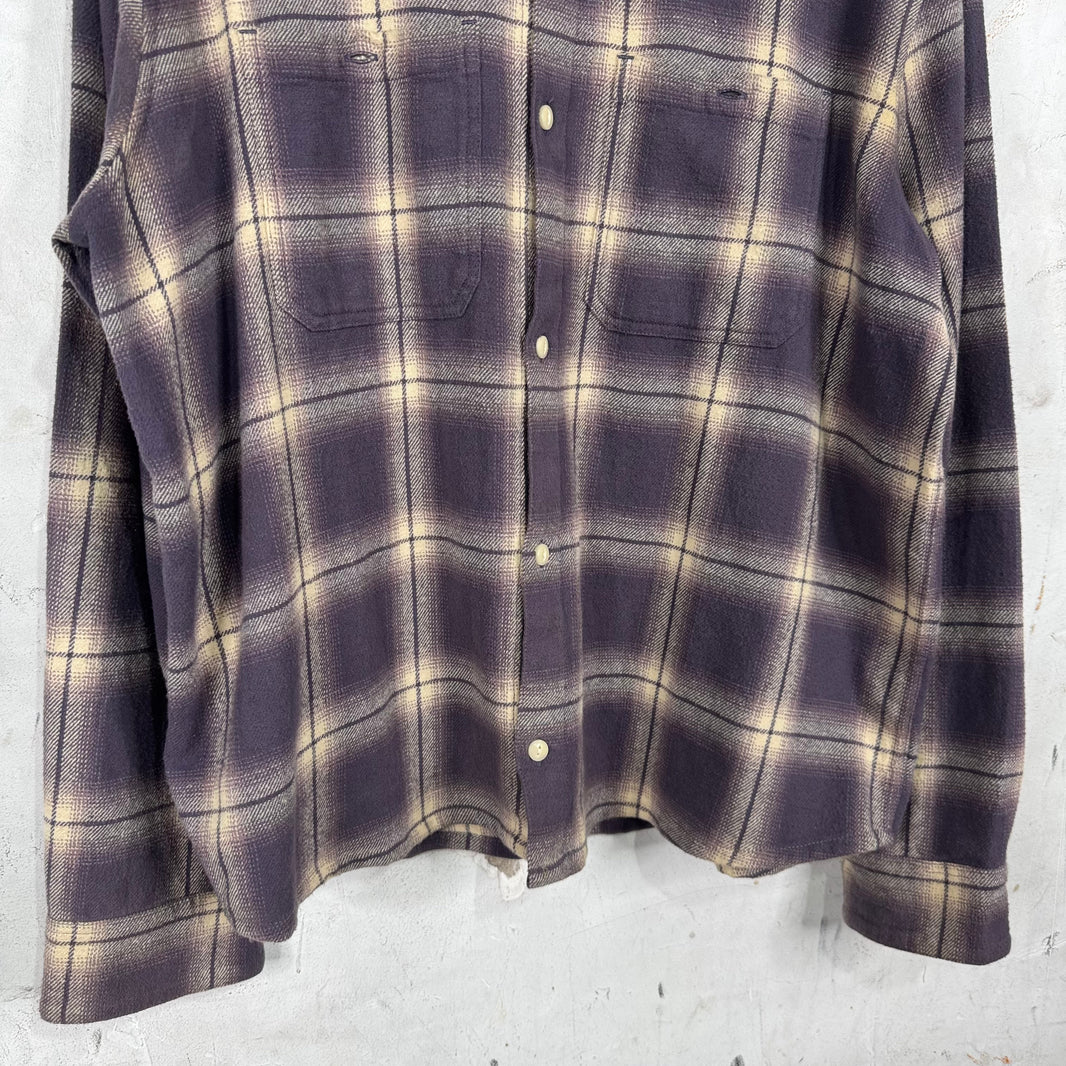 3sixteen Purple/Beige Flannel Shirt