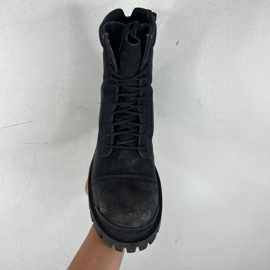 Balenciaga Canvas Strike Boots