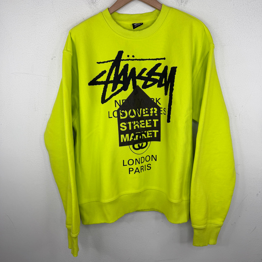 Stussy DSM Neon Green Crewneck