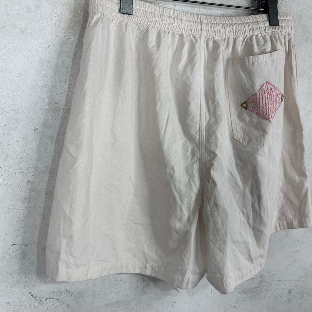 Bode White Pink Donkey Shorts