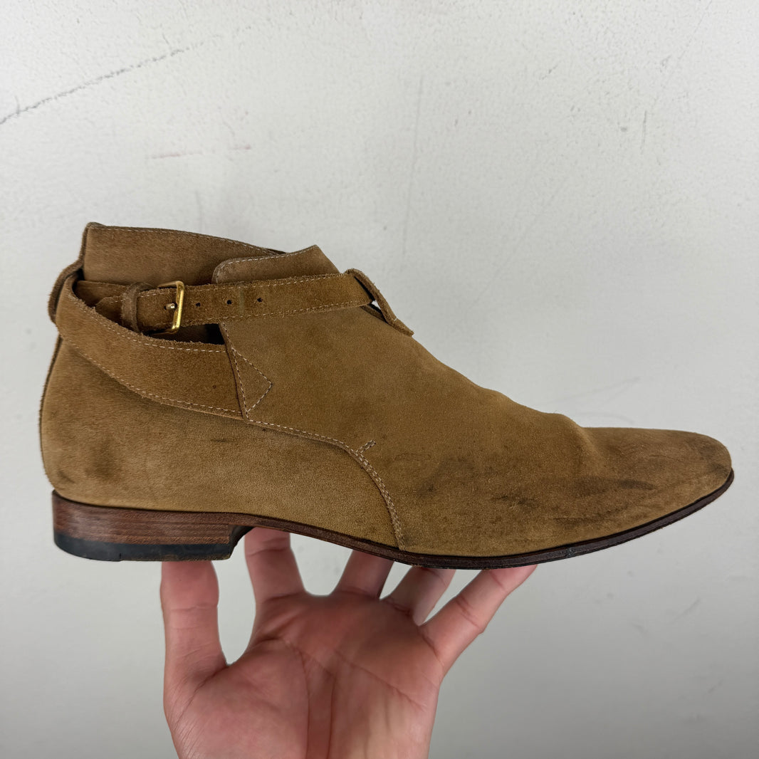 Saint Laurent Brown Jodhpur Boots