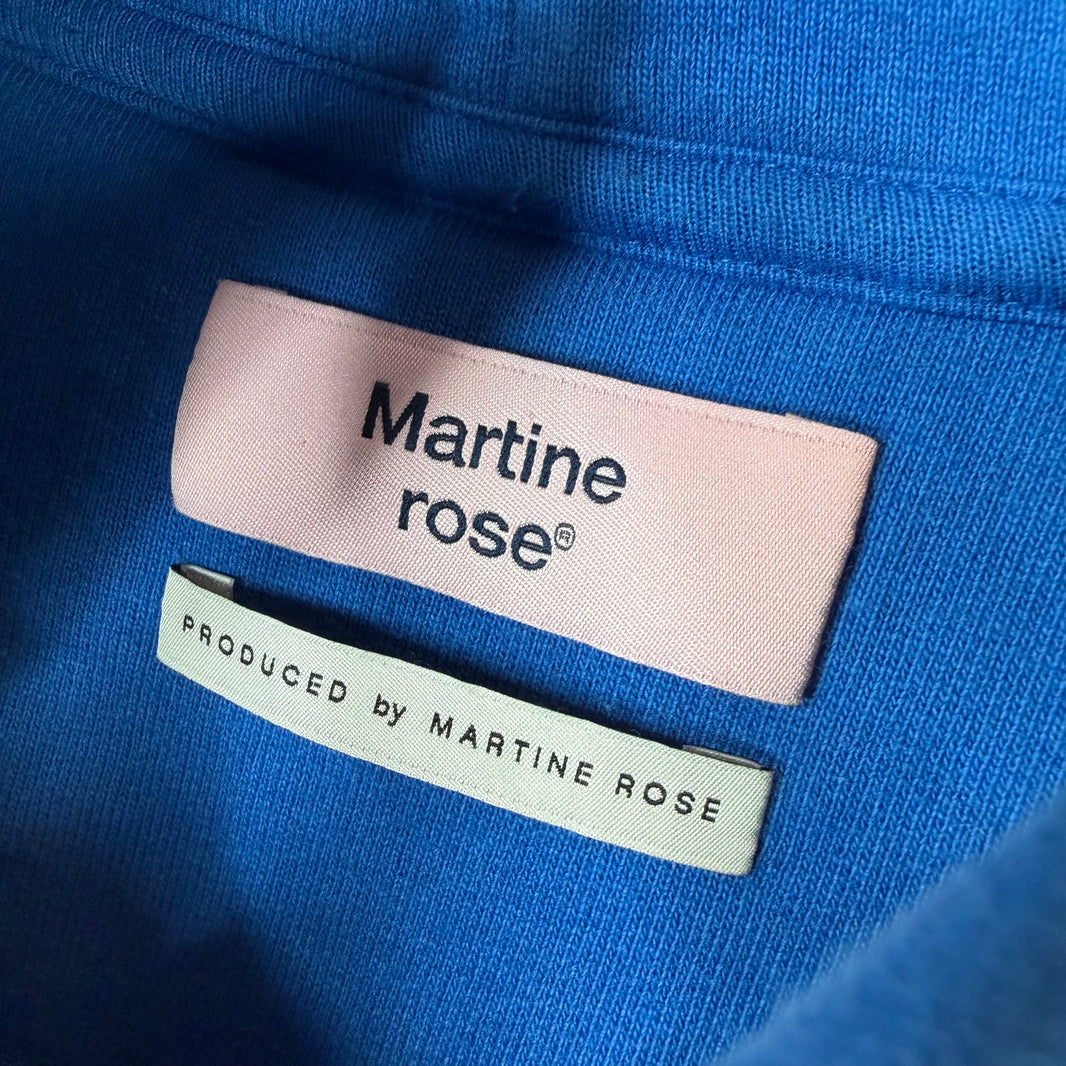 Martine Rose Blue Quiet Riot Hoodie