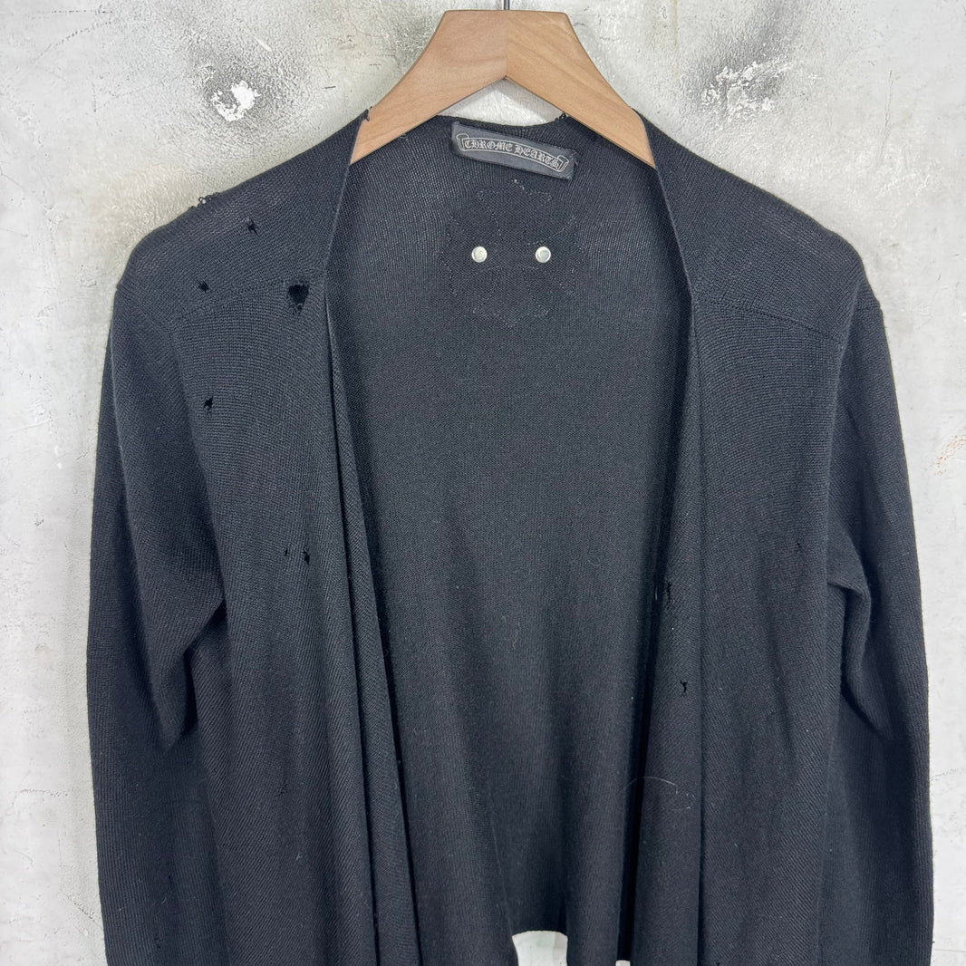 Chrome Hearts Cashmere Distressed Shawl