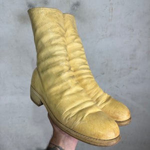 Guidi Yellow 788 Back Zip Boots