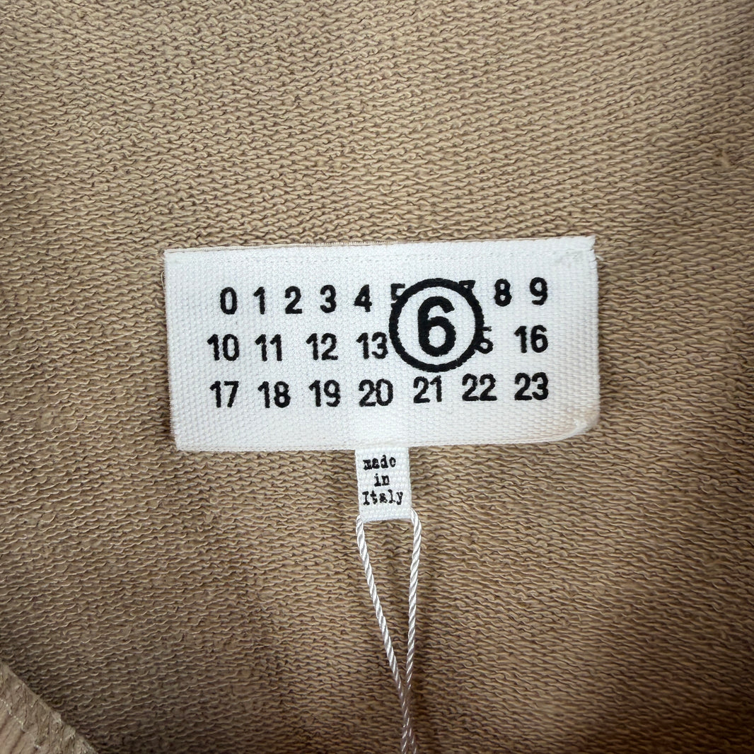 Margiela MM6 Open Sleeve Stretch Logo Crewneck