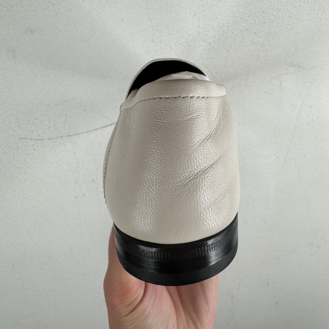 Gucci Horsebit White Loafer
