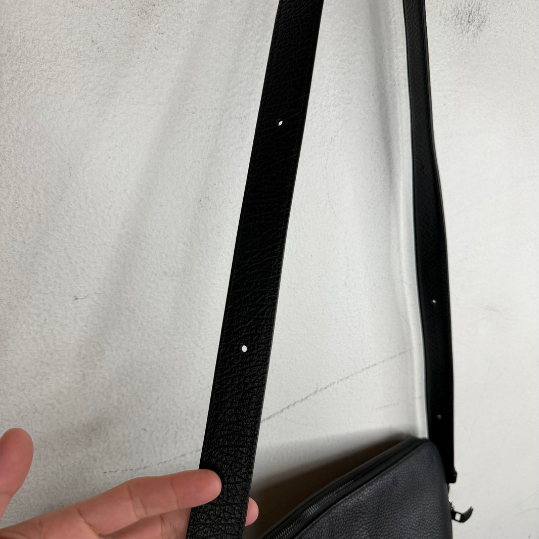 Margiela Black Leather Side Bag