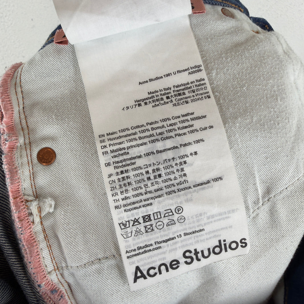 Acne Studios 1981M Indigo Jeans