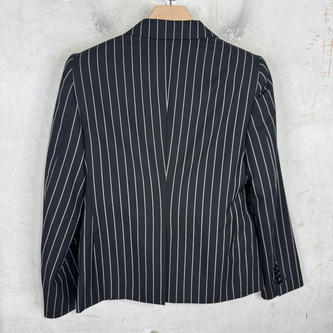 Celine Pinstripe Single Buttoned Blazer