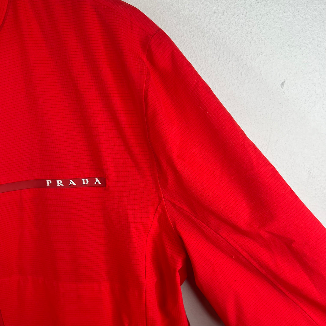 Prada Red Tab Track Jacket