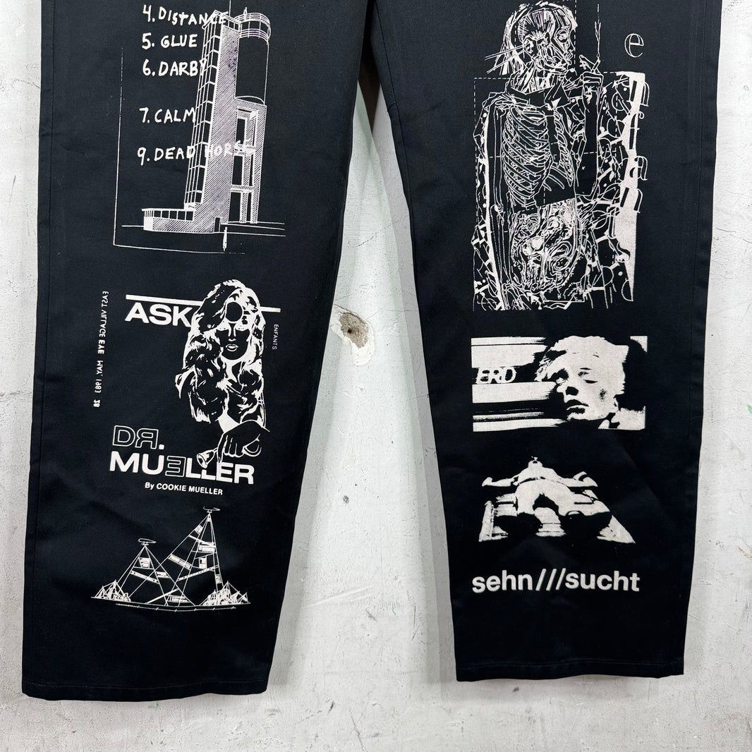ERD Printed Collage Work Pants