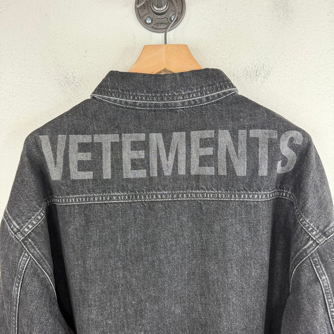 Vetements Denim Snap Button Jacket