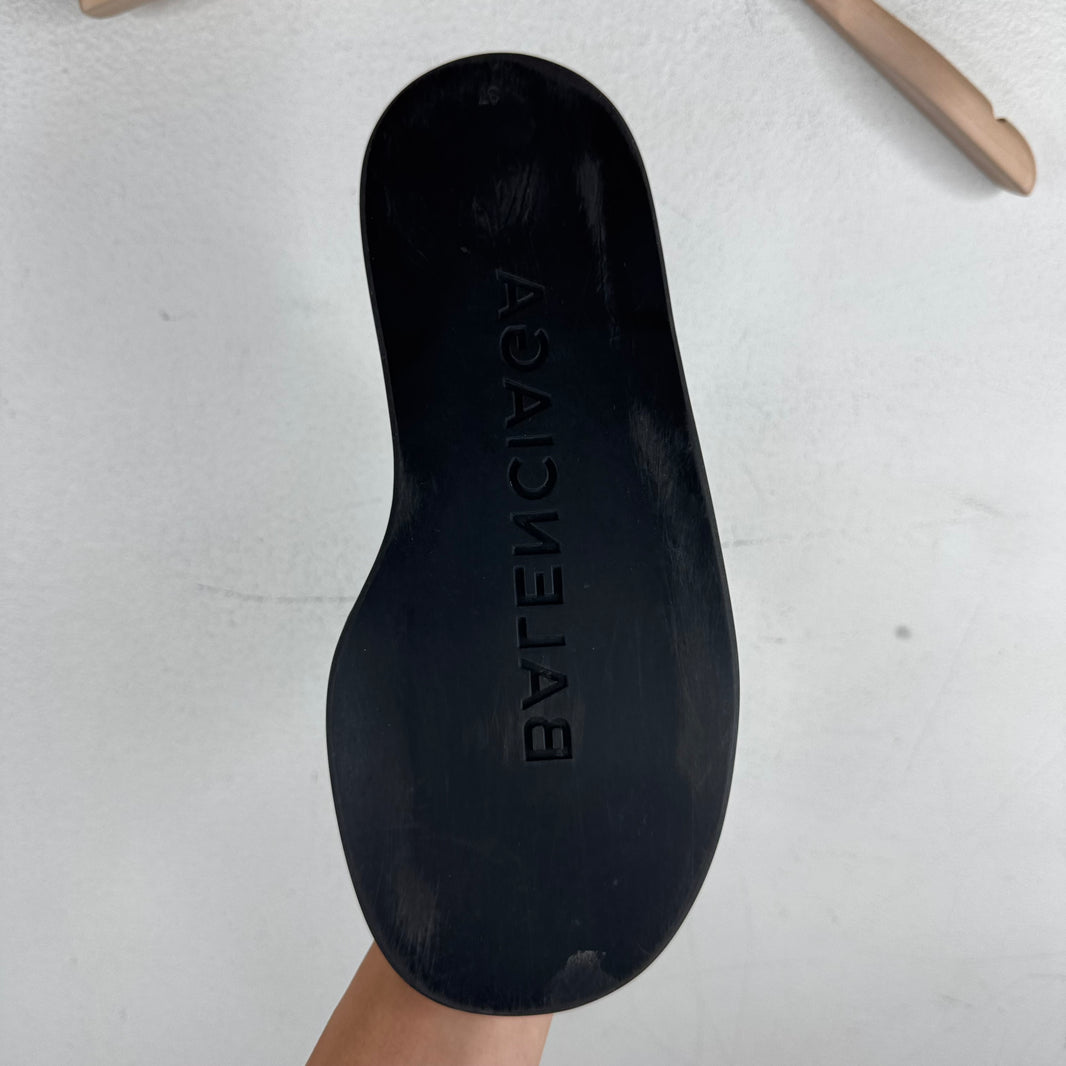 Balenciaga Spandex Fur Sandals