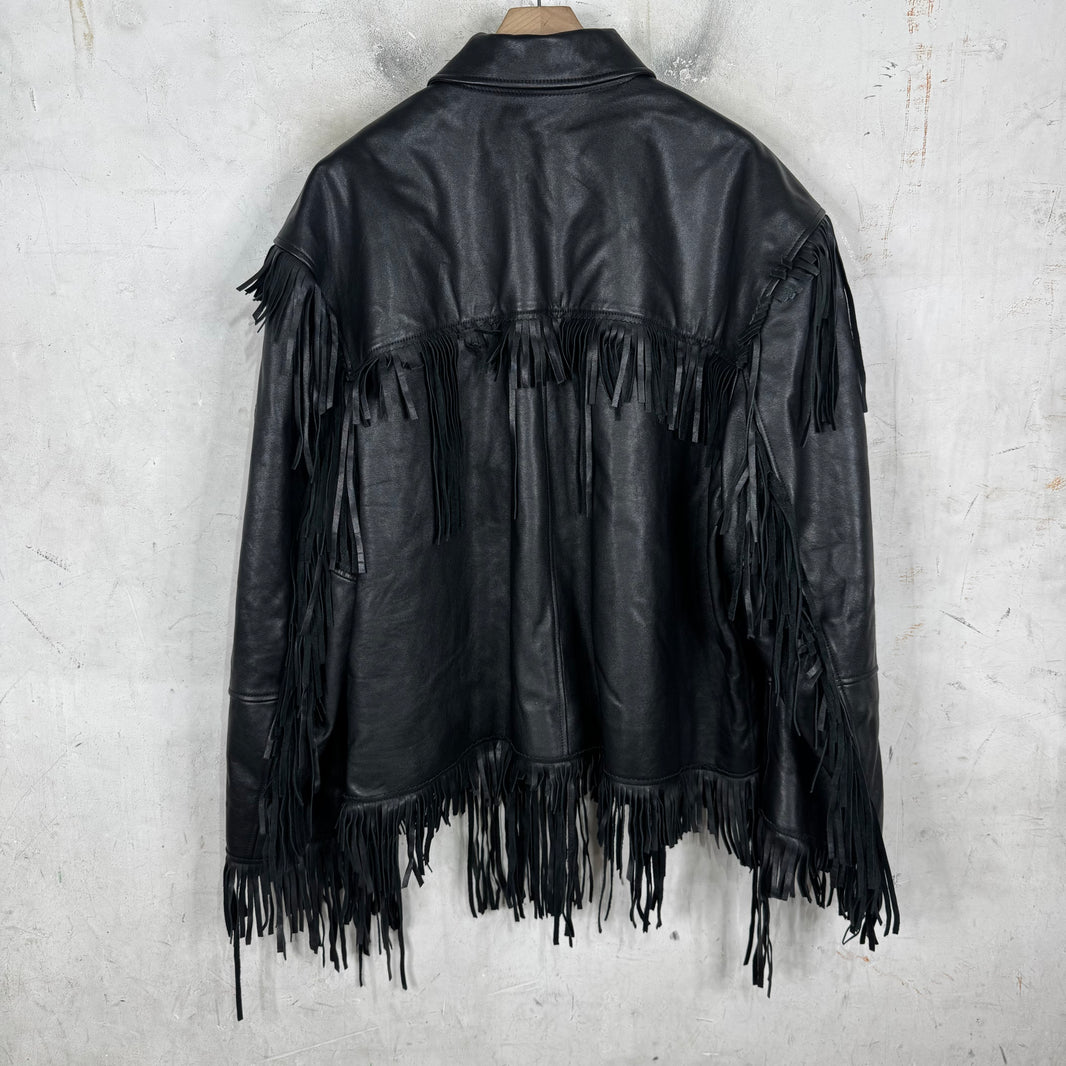 Balenciaga Leather Tassel Sample Jacket