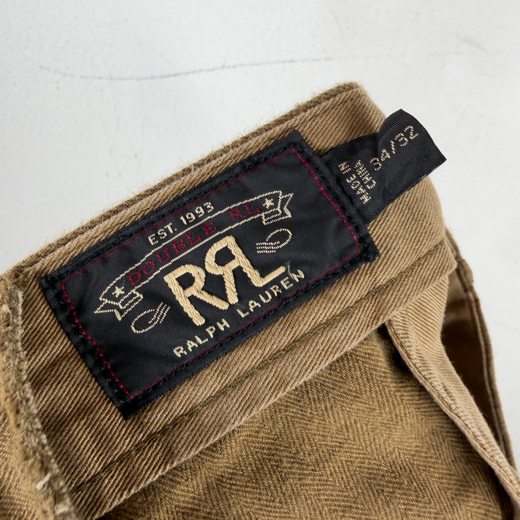 RRL Brown Wool Blend Trousers