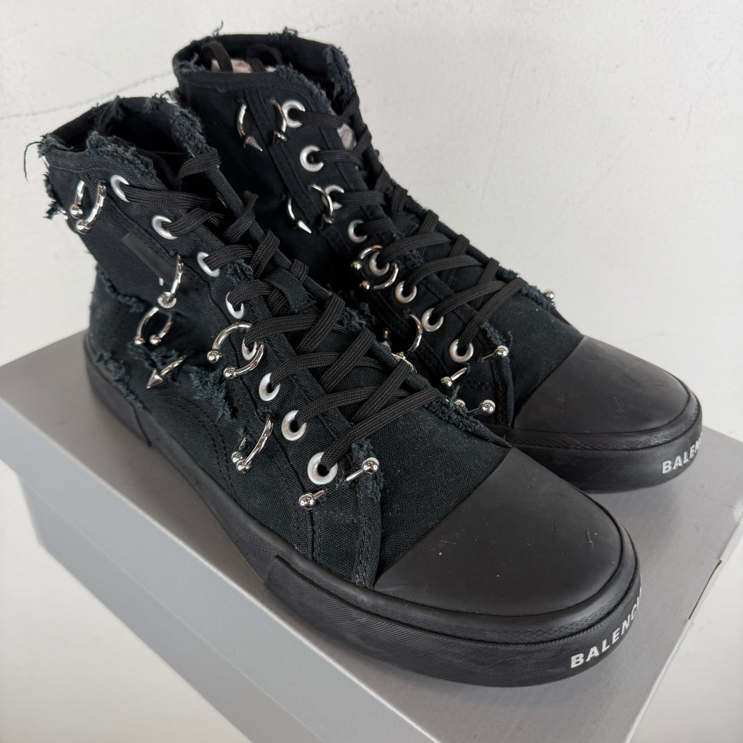 Balenciaga Pierced Paris High Top Sneakers