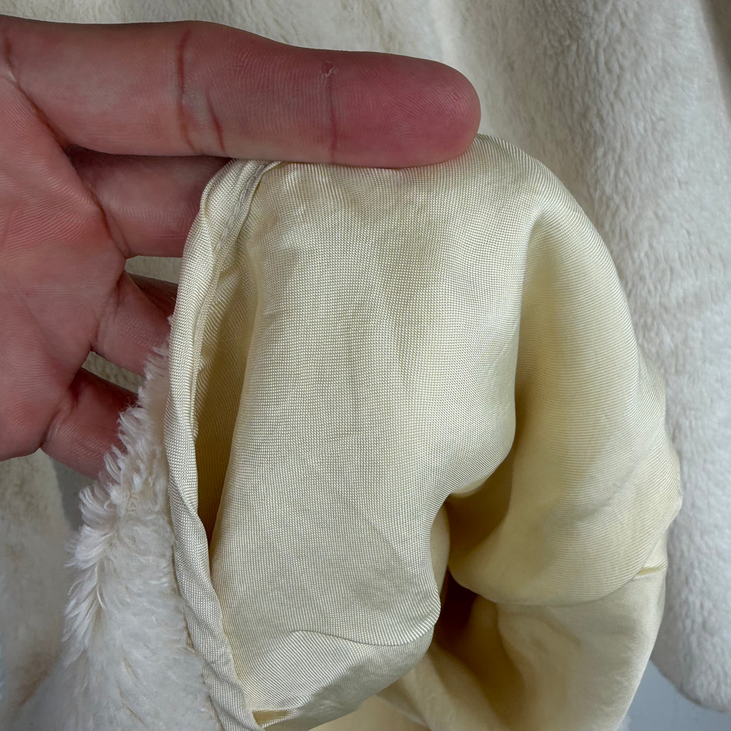 Jil Sander Fuzzy White Fleece Shorts