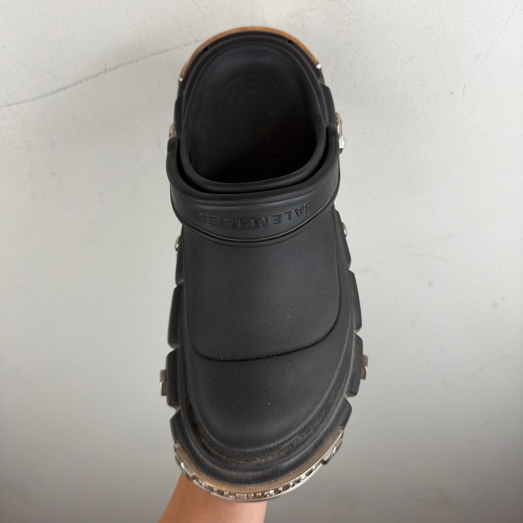Balenciaga Croc Hardcroc Platform Mules