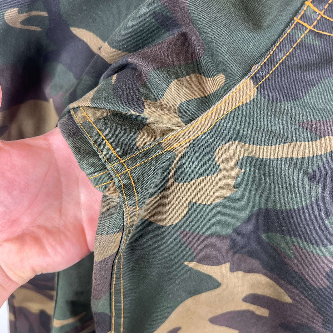 Endless Denim Camo Flared Jeans