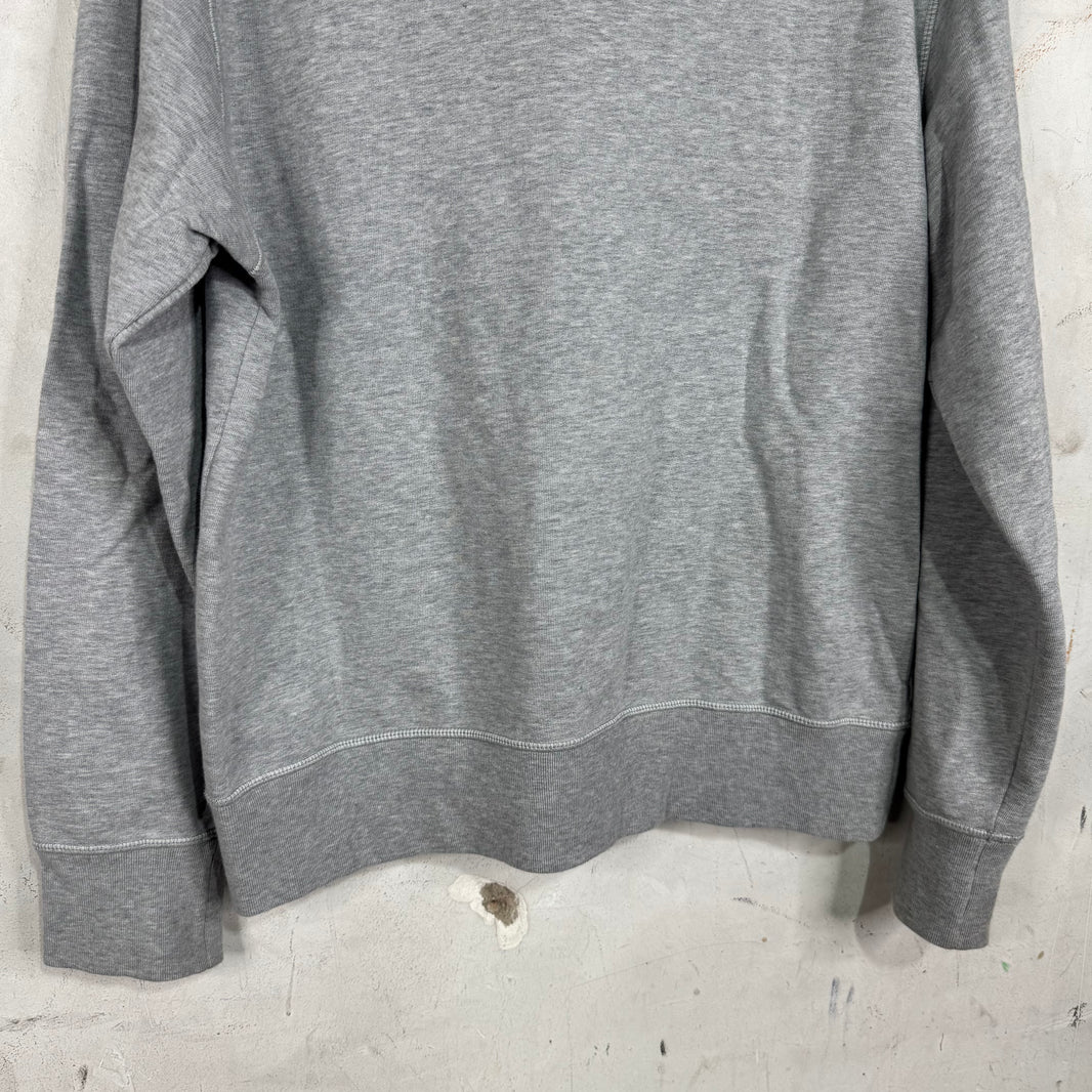 Thom Browne Grey Badged Crewneck