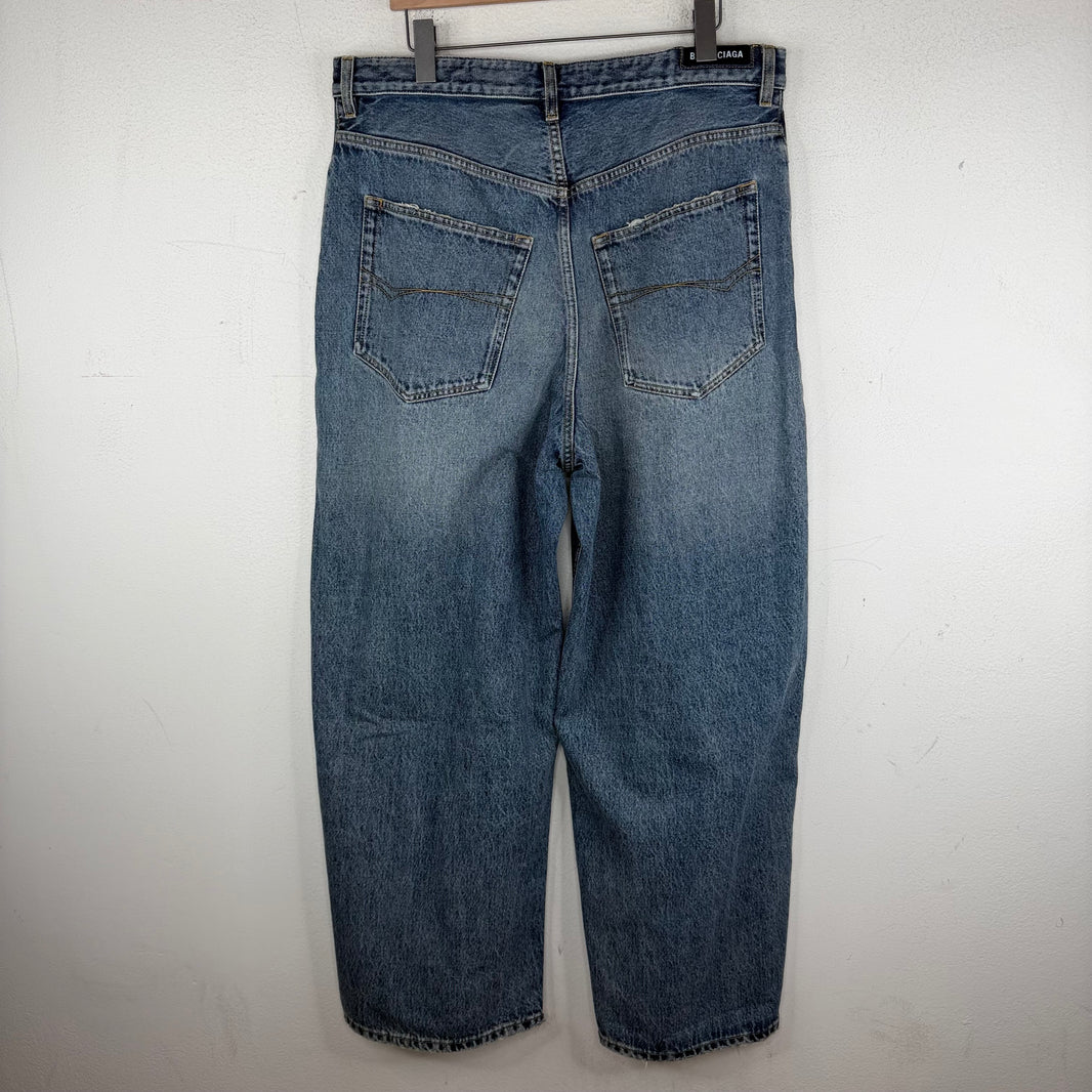 Balenciaga Sample Stencil Baggy Jeans