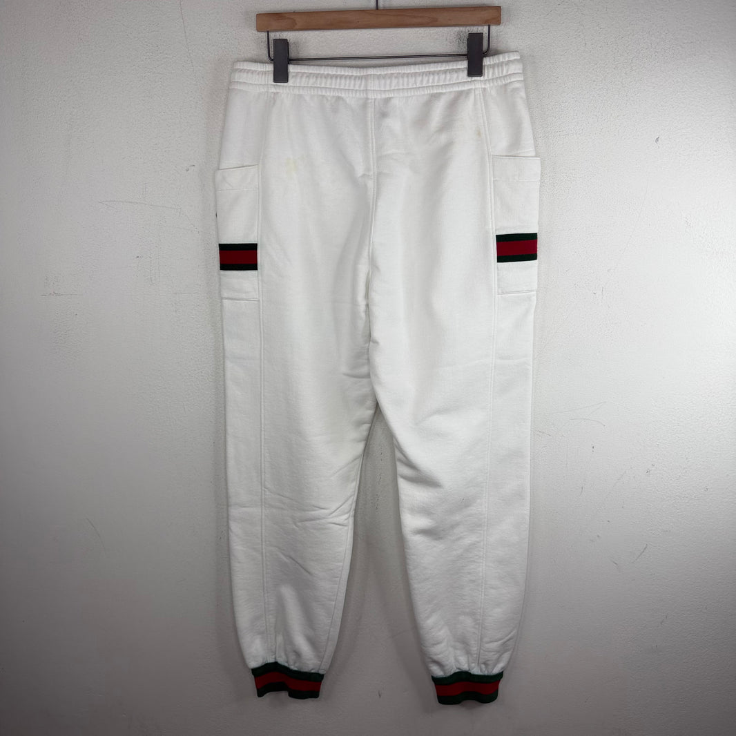 Gucci White Cargo Sweatpants