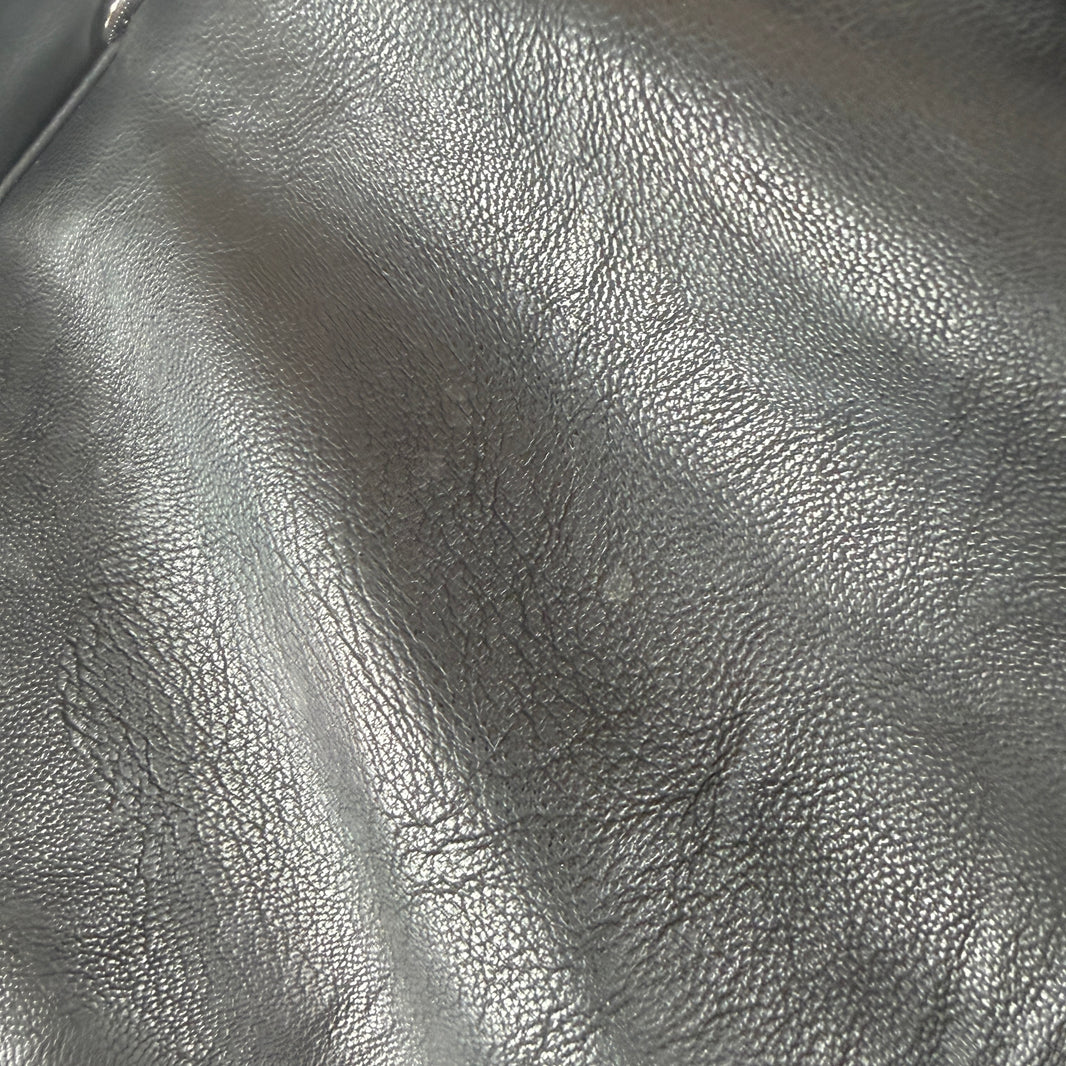 Entire Studios Hooded Faux Leather Bomber Jacket