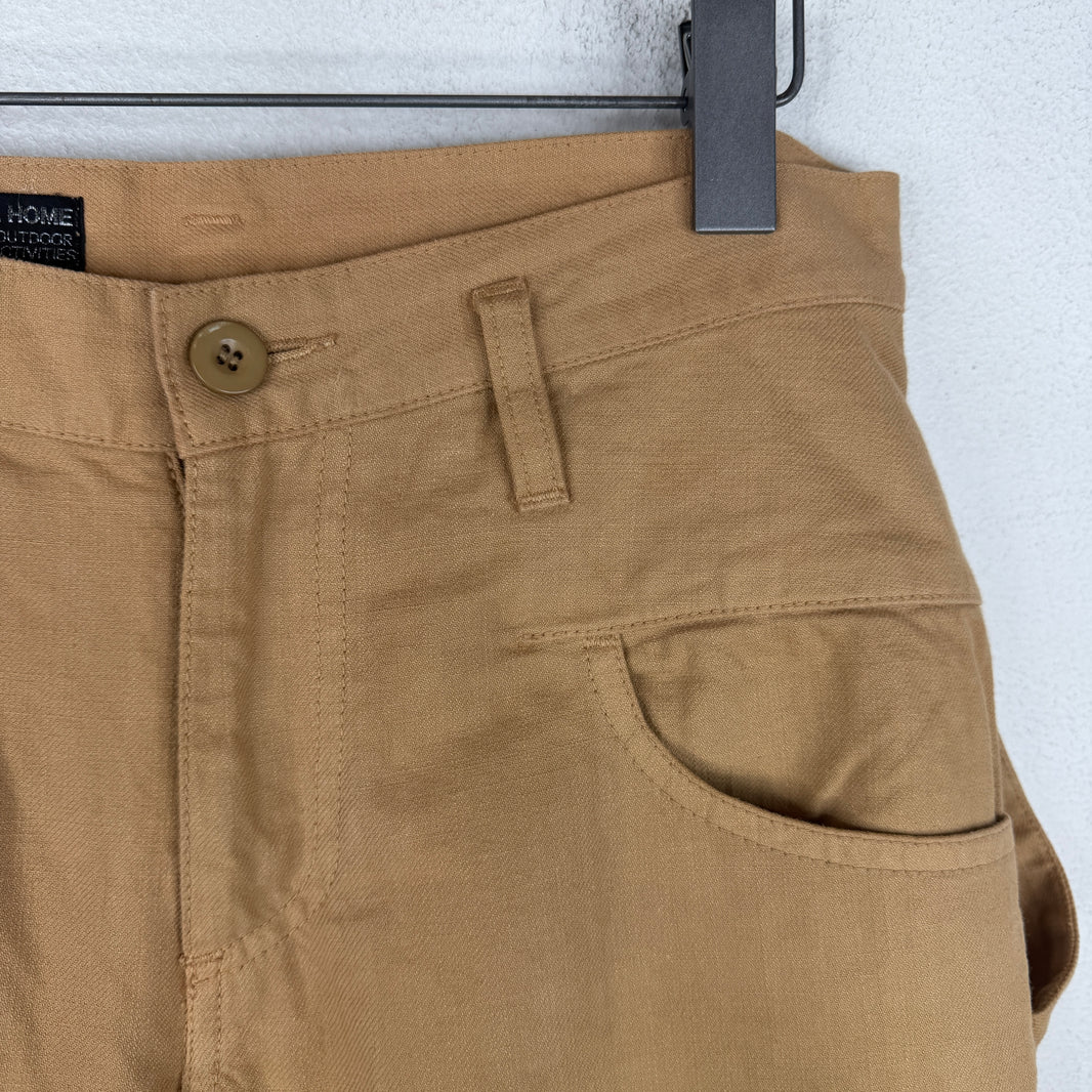 Final Home Tan Double Waist Button Pants