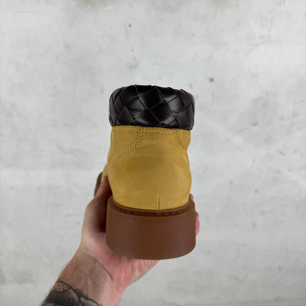 Bottega Veneta Tan Haddock Mid Boots